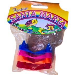 DENTADURA COLORIDA C/4 UNID