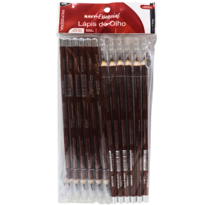 LAPIS DE OLHO MARROM C/APONTADOR C/12 PÇS - N+0723