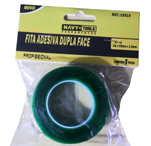 FITA DUPLA FACE VERDE 25MM X 2M - 10915