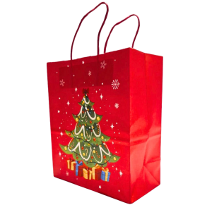 NT - SACOLA DE  NATAL 27X22X11CM  - AX20727-A