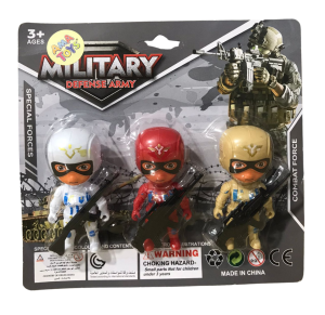 BONECO MILITAR C/3 PÇS - TS90408