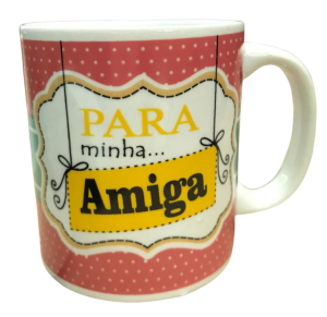 CANECA DE PORCELANA 300ML - AMIGA - UT11-86