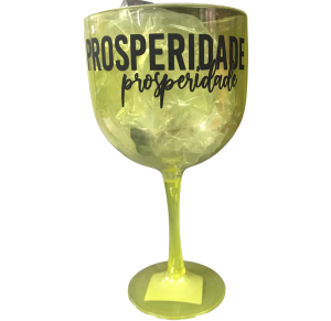 TAÇA DE GIN 630ML TRANSLUCIDA C/FRASES - TG301-FR