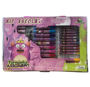 MALETA ESCOLAR ROSA C/94 PÇS - ZB1566