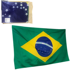 BRASIL BANDEIRA POLIESTER 120X175CM - AX20881-A