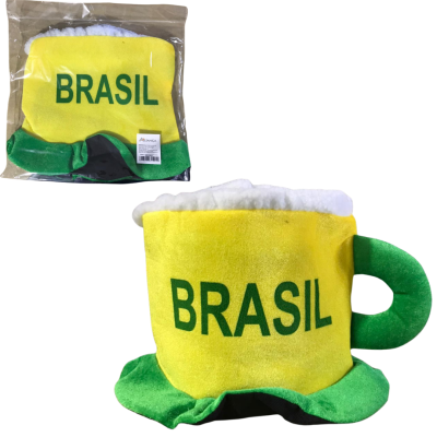 BRASIL CHAPEU POLIESTER CHOPP 28X18X22CM - AX20902-A