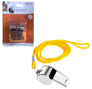 APITO DE METAL C/2 PÇS - AX19603-A