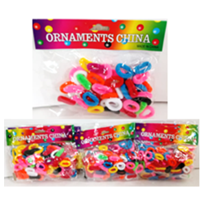 ELASTICO P/CABELO 12 PCT C/50UNID CADA - EL050-6