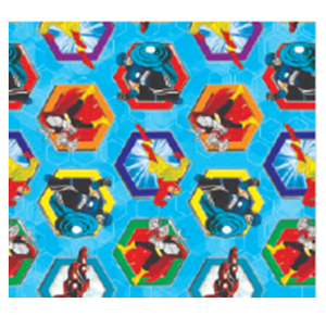 SACO METALIZADO 10X14CM C/50 UNID HERÓIS - VP 89