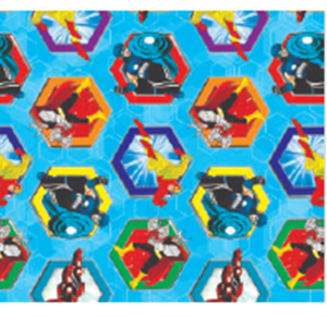 SACO METALIZADO 35X59CM C/50 UNID HEROIS - VP 89