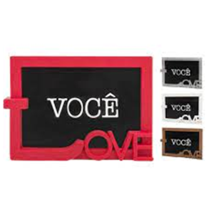 PORTA RETRATO PLASTICO 10X15CM LOVE - 20946