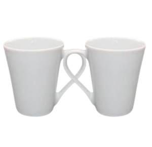 CANECA TULIPA DE CERAMICA 290ML - BRANCA