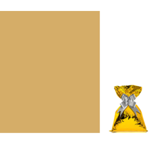 SACO METALIZADO 30X44CM C/50 UNID OURO - VP 02