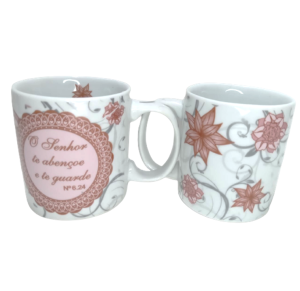 CANECA 300ML - SALMOS ROSA