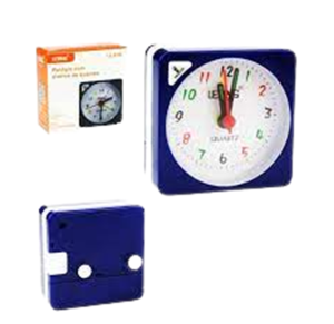 RELOGIO DE MESA COM LUZ 5,5X5,5CM  - 8116