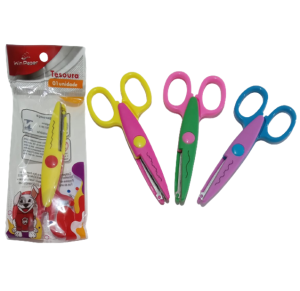 TESOURA ESCOLAR P/PICOTAR 13X6CM  - WPT15127