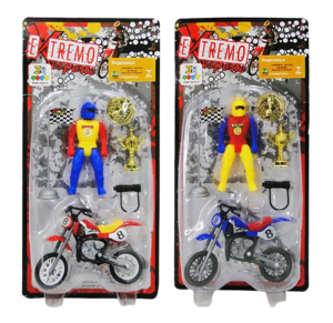 MOTO C/BONECO C/6 PÇS - JR0155