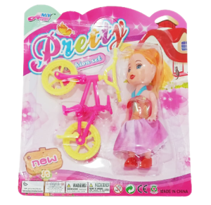BONECA COM BICICLETA - ASH15.4885