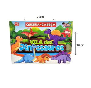 QUEBRA CABEÇA DINOSSAURO C/30 PÇS - 0917