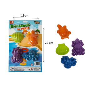 BRINCANDO NA PRAIA C/4 PÇS - 1023
