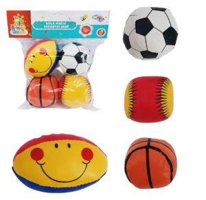 BOLA MACIA ESPORTES BEBE C/4 PÇS - WB7663