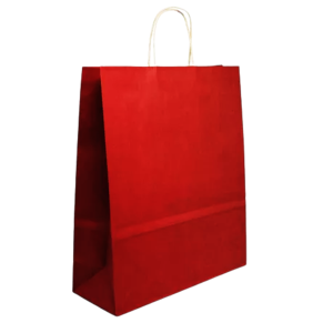 SACOLA KRAFT VERMELHA 14X08X21 C/10 UNID