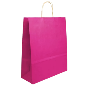 SACOLA KRAFT ROSA 14X08X21 C/10 UNID