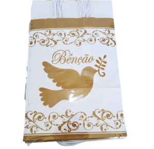 SACOLA KRAFT BENÇÃO 18X09X22 C/10 UNID