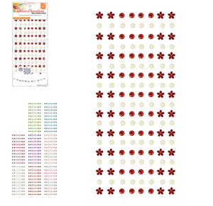 ADESIVO STRASS PEROLA E FLORES - ZP906