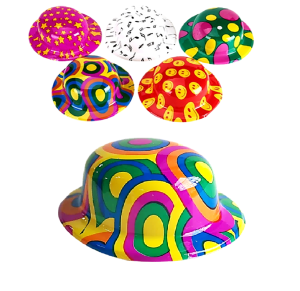 CHAPEU PLASTICO COLORIDO - Q00545