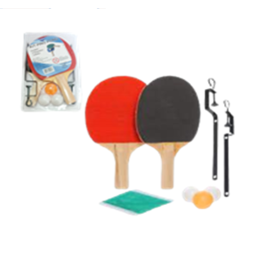 RAQUETE PING PONG C/REDE + 3 BOLINHAS - NS-0103