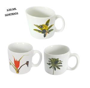 CANECA DE PORCELANA 120ML - ARBUSTOS - U21-17