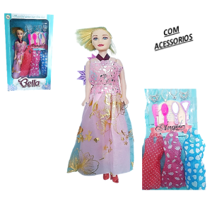 BONECA BELLA C/ACESSORIOS - MS-4275
