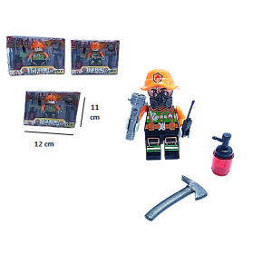 BONECO BOMBEIRO C/ACESSORIOS - MS-3061
