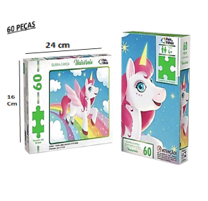 QUEBRA CABEÇA UNICORNIO 60 PÇS - 0997-1