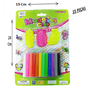 MASSINHA P/MODELAR C/15 PÇS - MS-3600
