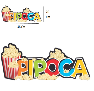 PLACA FESTA JUNINA PIPOCA - 60.34