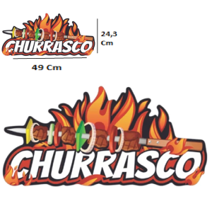 PLACA FESTA JUNINA CHURRASCO - 60.26