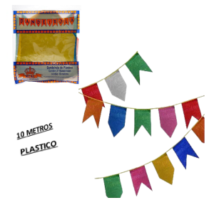 BANDEIRINHA DE PLASTICO C/10M