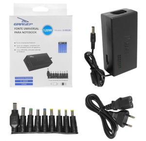 FONTE PARA NOTEBOOK 12-24V 120W - D-RR100