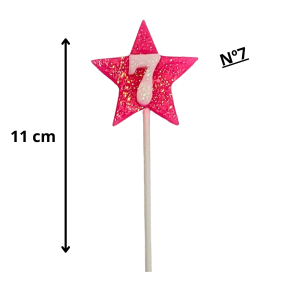 VELA ESTRELA ROSA N°07