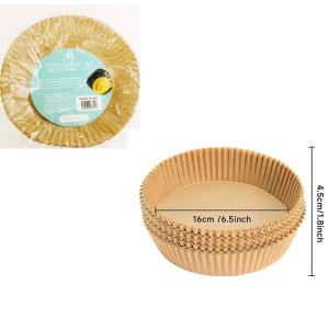 FORRO PAPEL P/AIR FRYER 16CM C/50 PÇS - NS-3651