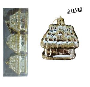 NT - ENFEITE CASA 5X6CM C/3 PÇS - NTA7031