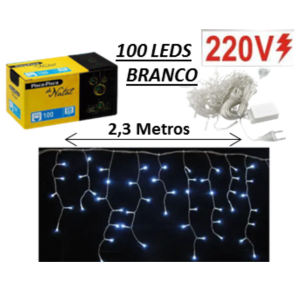 NT - CASCATA 100 LEDS BR/ 2,3M-220V - NTL1100B220V