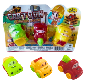 KIT CARRINHO FRICÇÃO C/3 PÇS 19X12,5CM  - GK1862