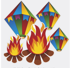 PAINEL DECORATIVO - BALÃO E FOGUEIRA - 60.22