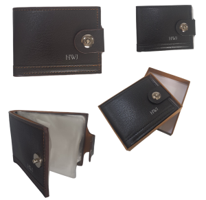 CARTEIRA MASCULINA C/BOTÃO NA CX - D-328P