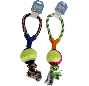 PET MORDEDOR C/CORDA E BOLINHA 33CM - DG121