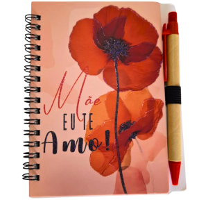 BLOCO DE ANOTAÇÃO C/CANETA MÃE 15,5X10,4CM - HA80273