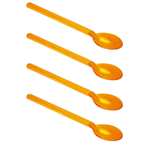 COLHER P/ DOCE LARANJA C/15UNID